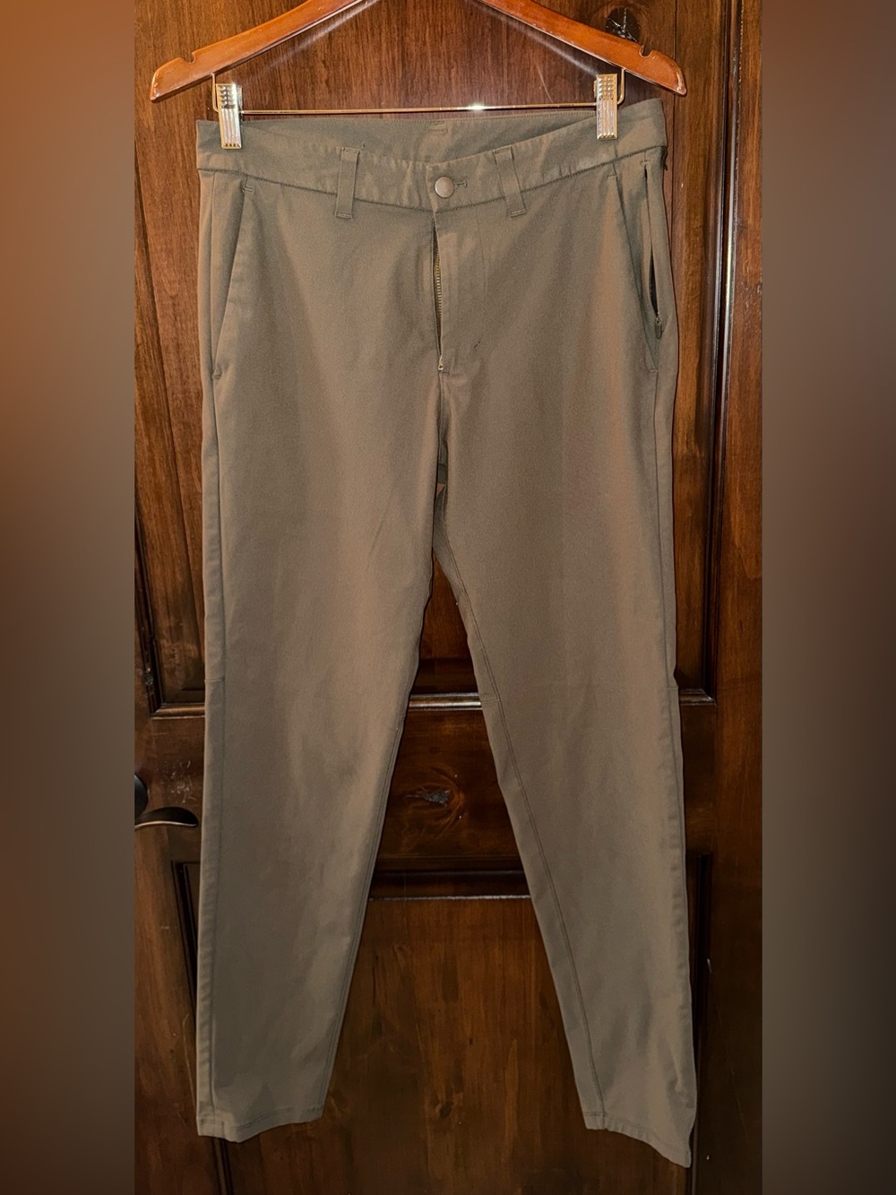 lululemon athletica Men's Olive Green Performance Pants